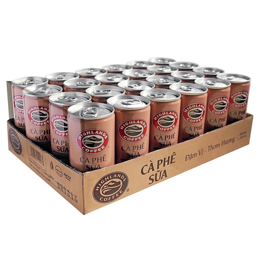 Cà Phê Lon Sữa Đá Highland 235ml/lon