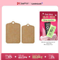 CKD088LBRW Thớt sợi gỗ kháng khuẩn LocknLock Wood Fiber Cutting Board chống trượt có rãnh gom nước