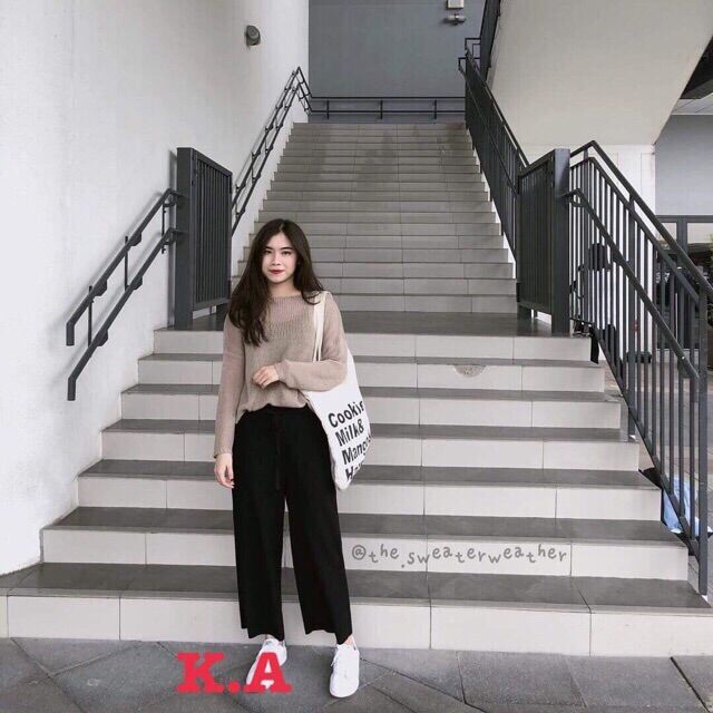 Quần ống rộng dài dáng xinh