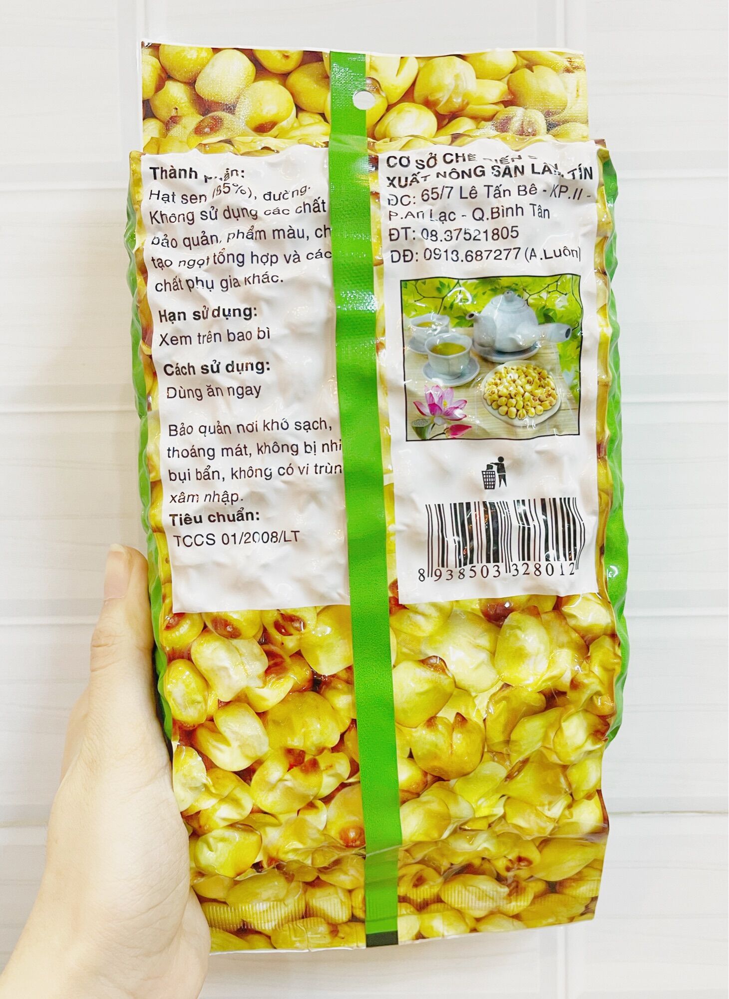 (3/2027) GÓI 500G HẠT SEN SẤY LÂM TÍN (DATE MỚI NHẤT)