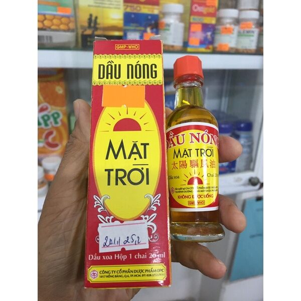 DẦU NÓNG MẶT TRỜI CHAI 20ML
