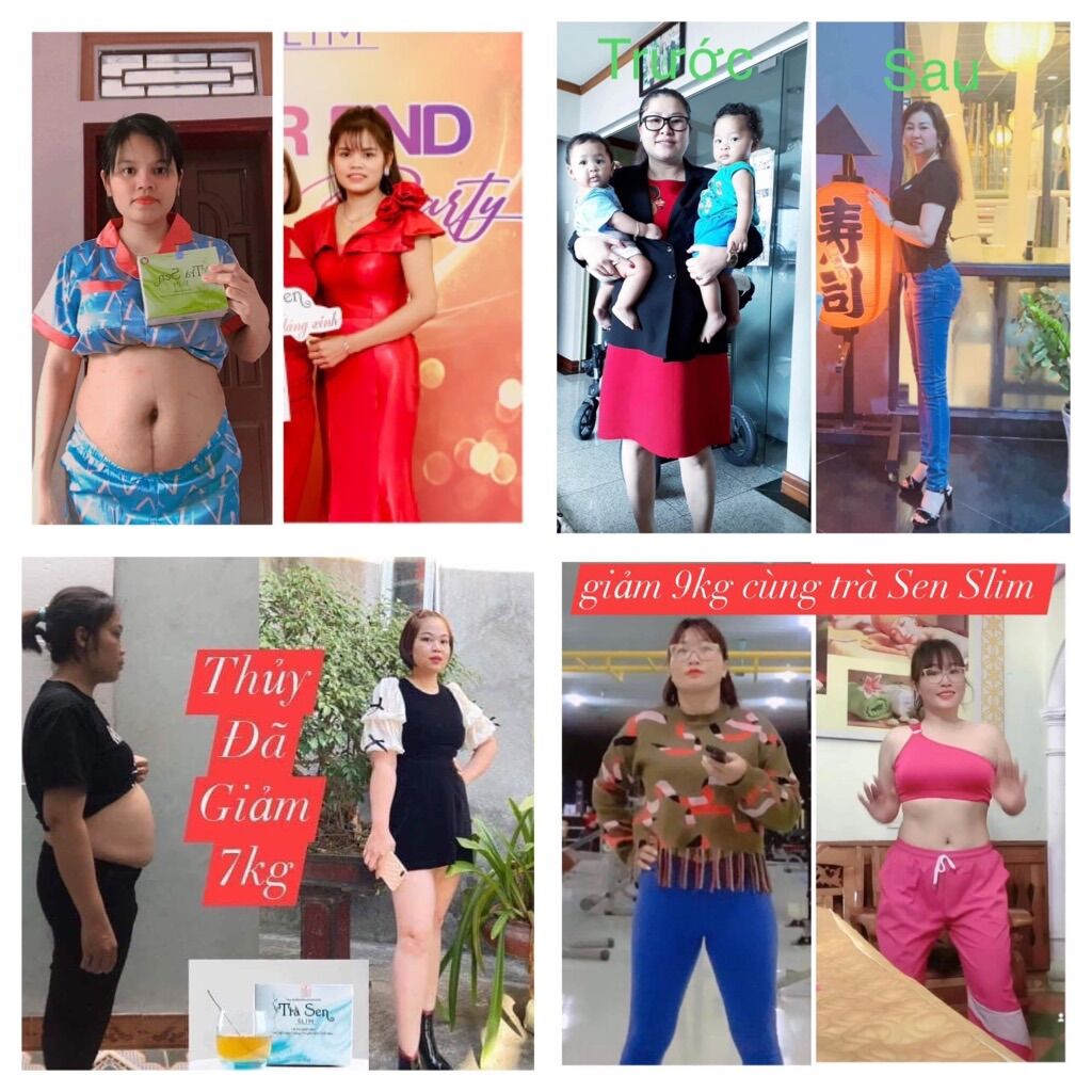 [ Chính hãng] Trà sen slim giảm cân an toàn 30 gói