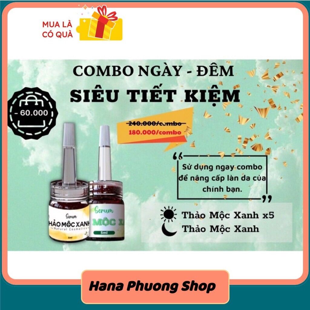 Combo Thảo Mộc Xanh - Ngừa mụn, dưỡng trắnb