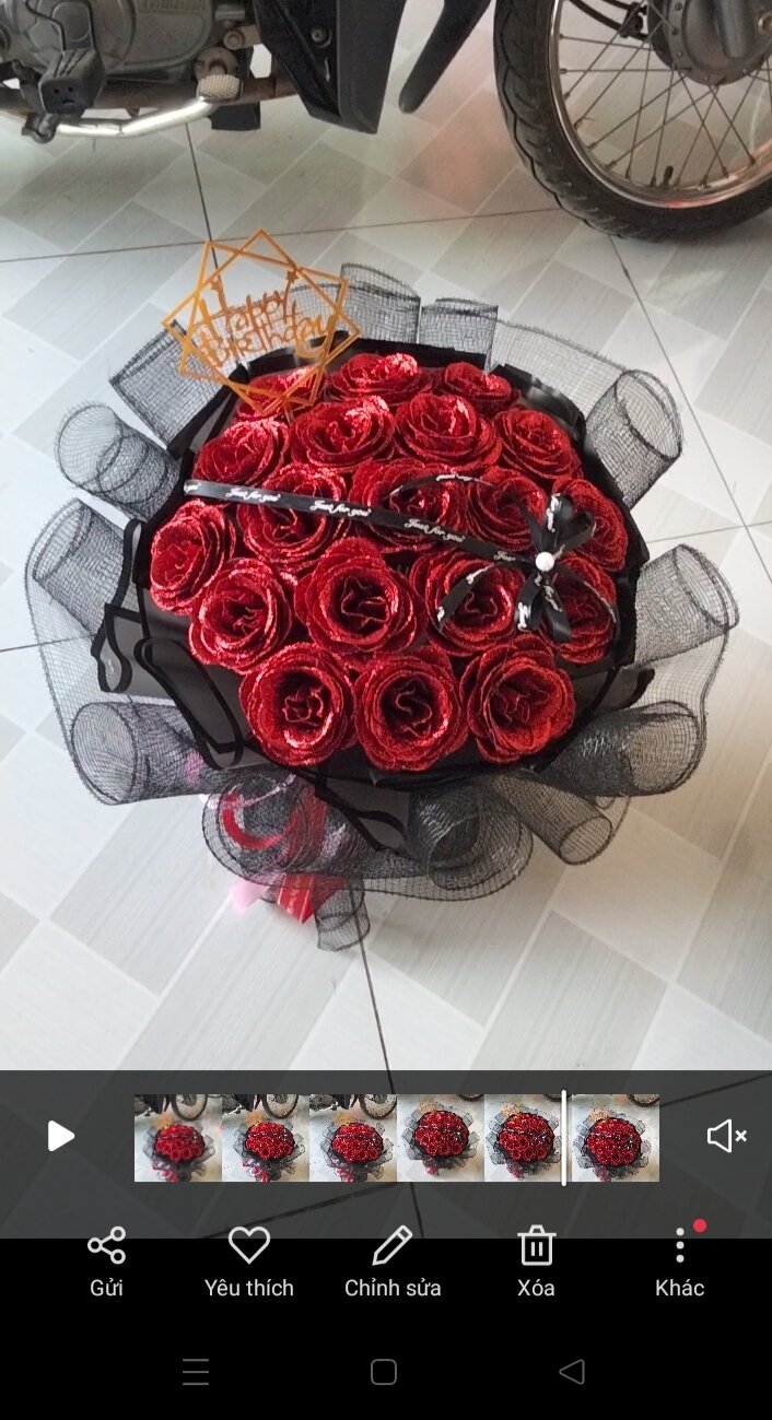 hoa sáp nhủ đỏ 19 bông