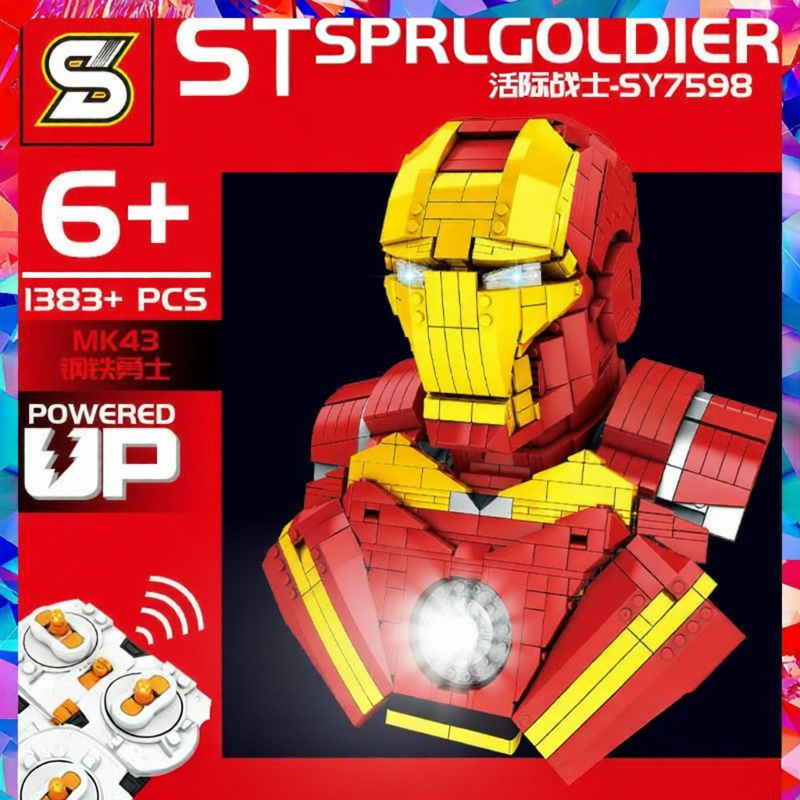 Lele Brother | Remote Control Building Toy MK43 Iron Man Helmet Bust Giá 659,000 Đồng*Miễn phí vận chuyển