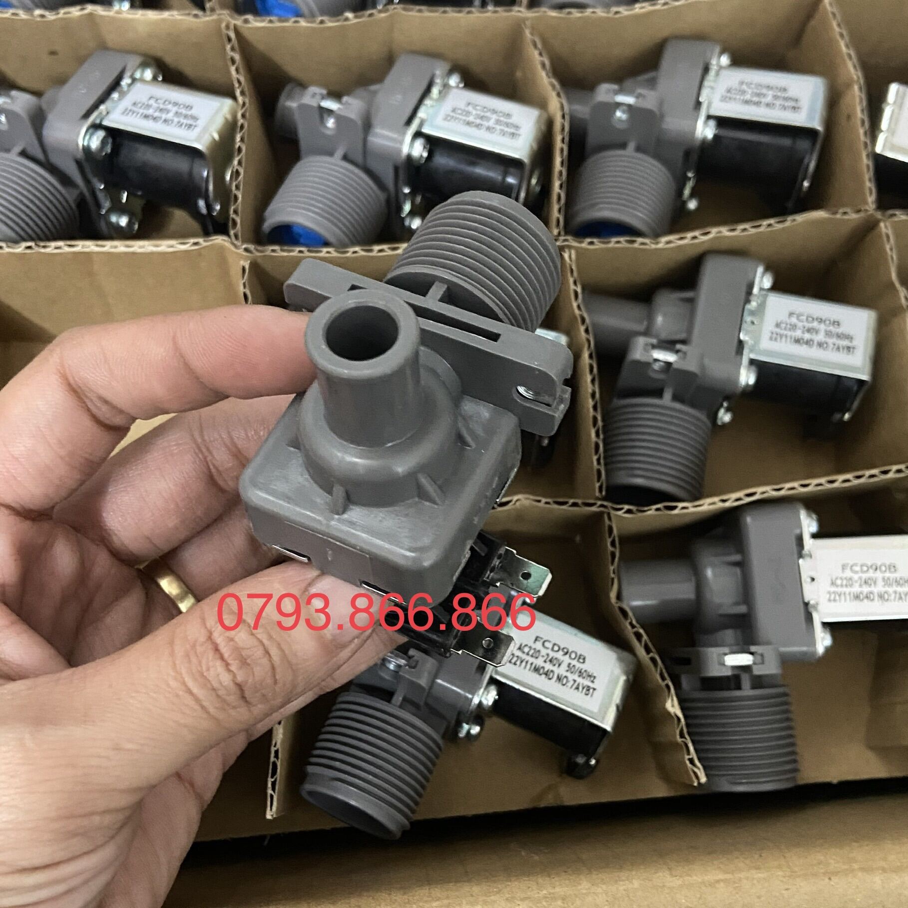 Van cấp nước máy giặt Panasonic ( van đơn - loại tốt ) - van điện từ máy giặt panasonic - Mega88. 