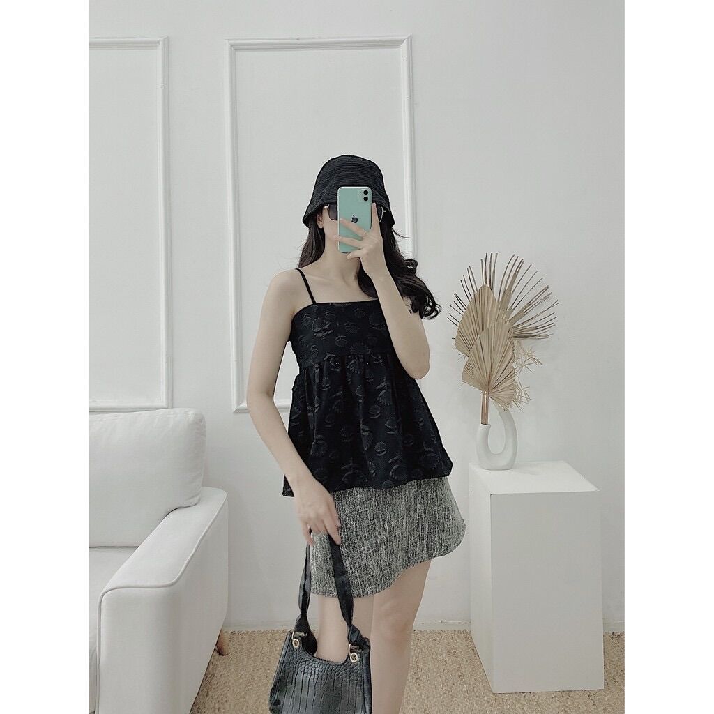 YU CHERRY | Áo nữ Laura Pattern Cami Top YA348