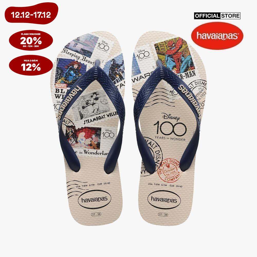 [FLASH VOUCHER 20% + MUA 2 GIẢM 12% + FREESHIP|CHỈ 20H 11/12 - 12/12] HAVAIANAS - Dép kẹp unisex Top Disney 100th Past 4148609-0121