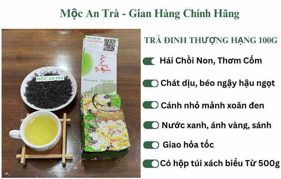 Trà (Chè) Đinh Thượng Hạng 100gam ( Chế Biến Thủ Công Tỉ Mỉ 100%) Dòng Trà Quý Hiếm Thơm Ngon Tuyệt Vời