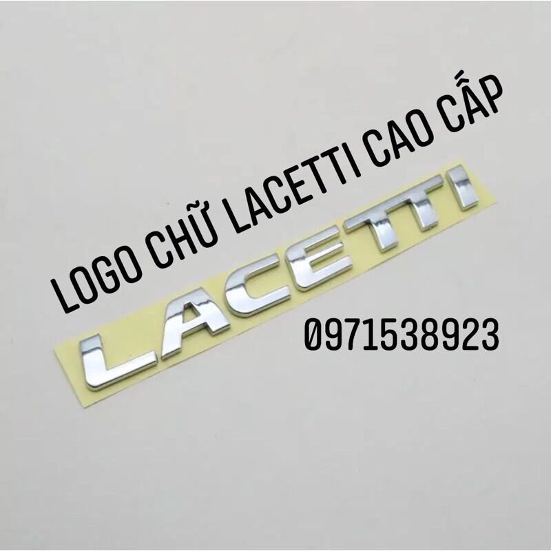 LOGO CHỮ LACETTI CAO CẤP GIÁ RẺ