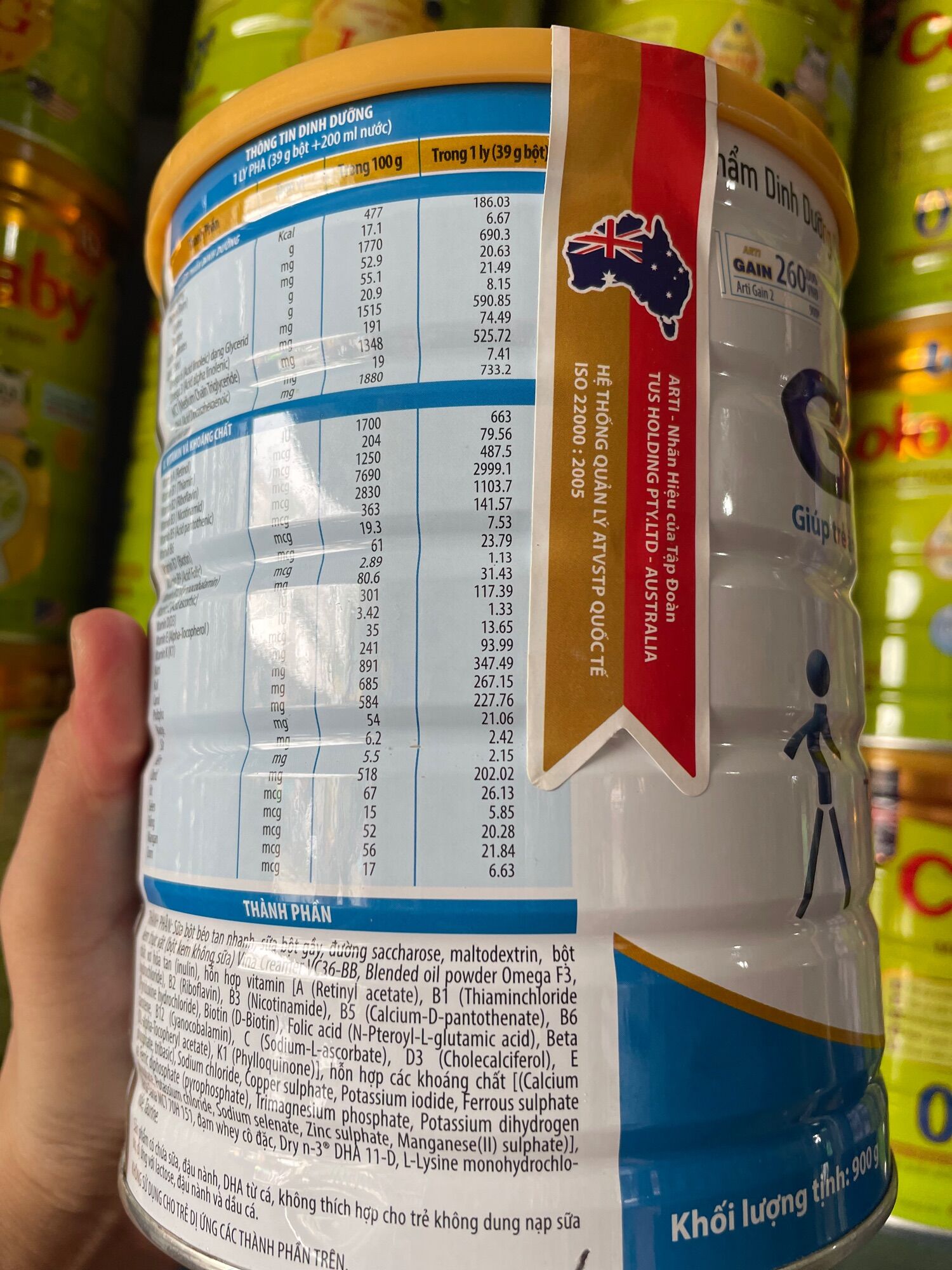 Sữa ARTI Gain 900g