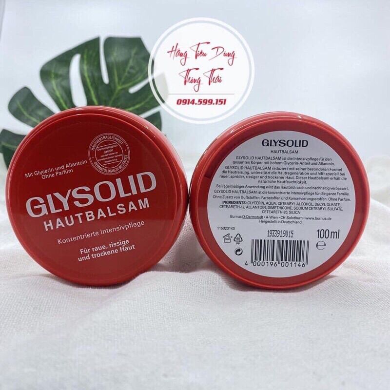 Kem nẻ Glysolid 100ml - hàng Đức chính hãng.