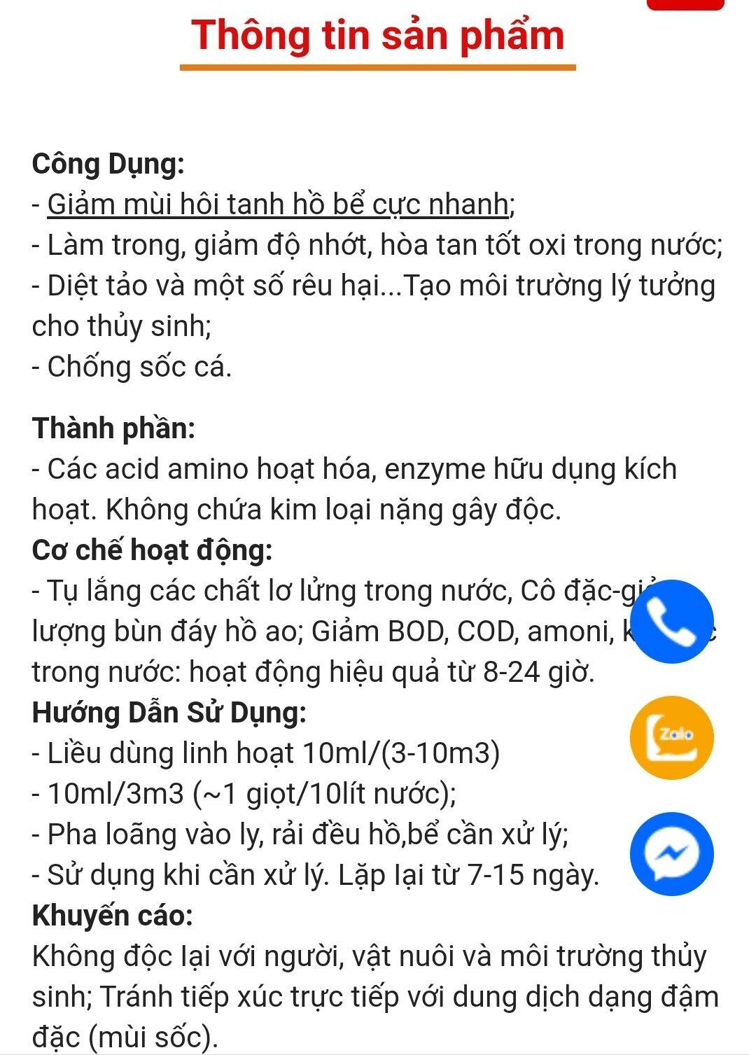 REVIVAL  xử lý nước hồ cá