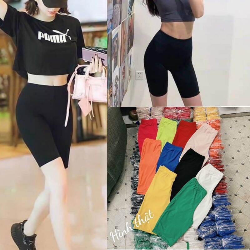 Quần legging ôm ngố nhiều màu