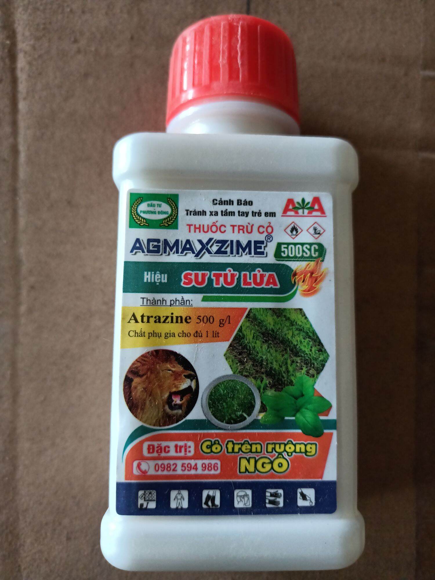 5 lọ trừ cỏ ngô agmaxzime 500sc sư tử lửa