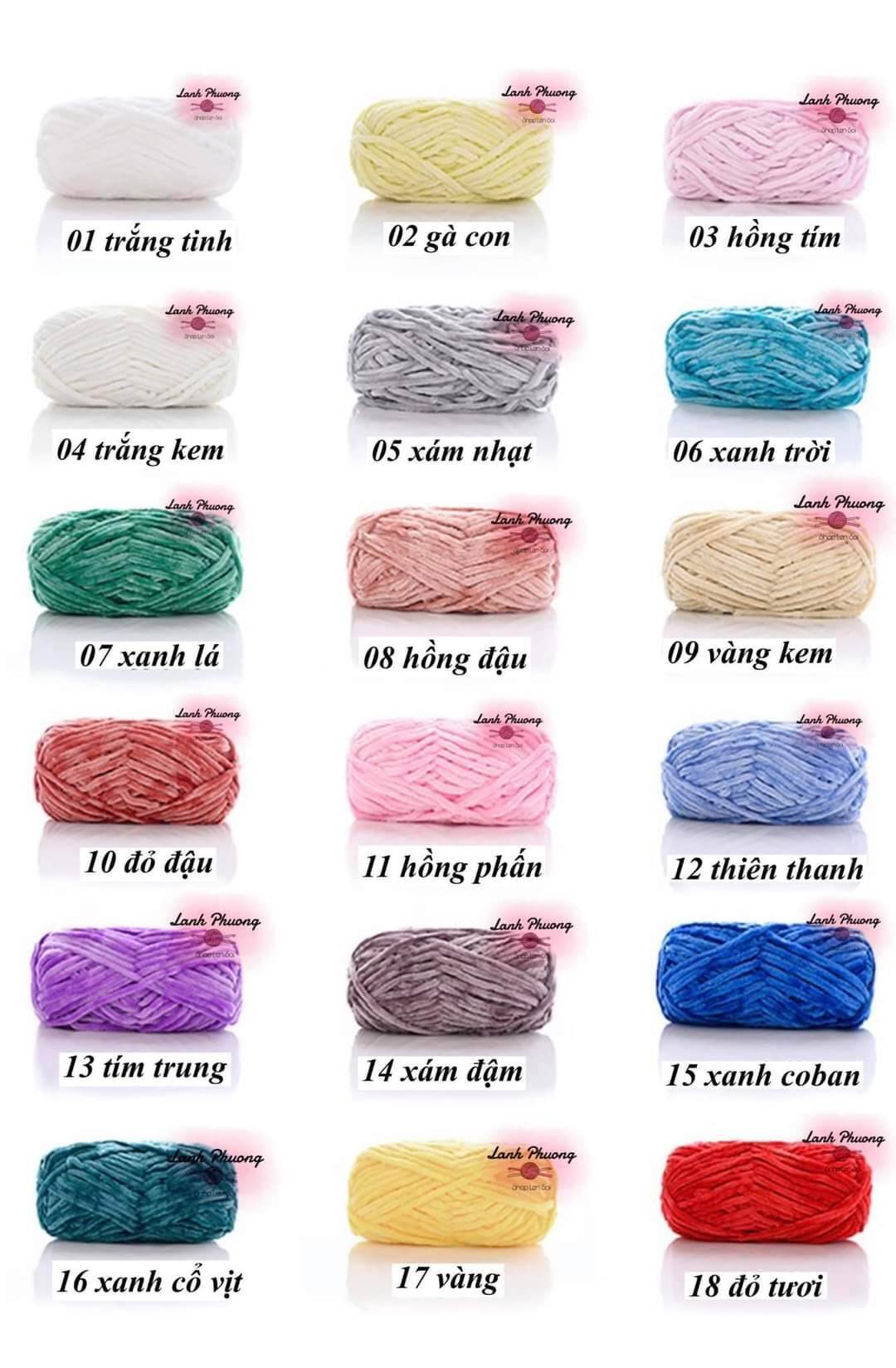 Len Nhung Chenille Mềm Mịn Đan Móc Đồ Len, Thú Bông