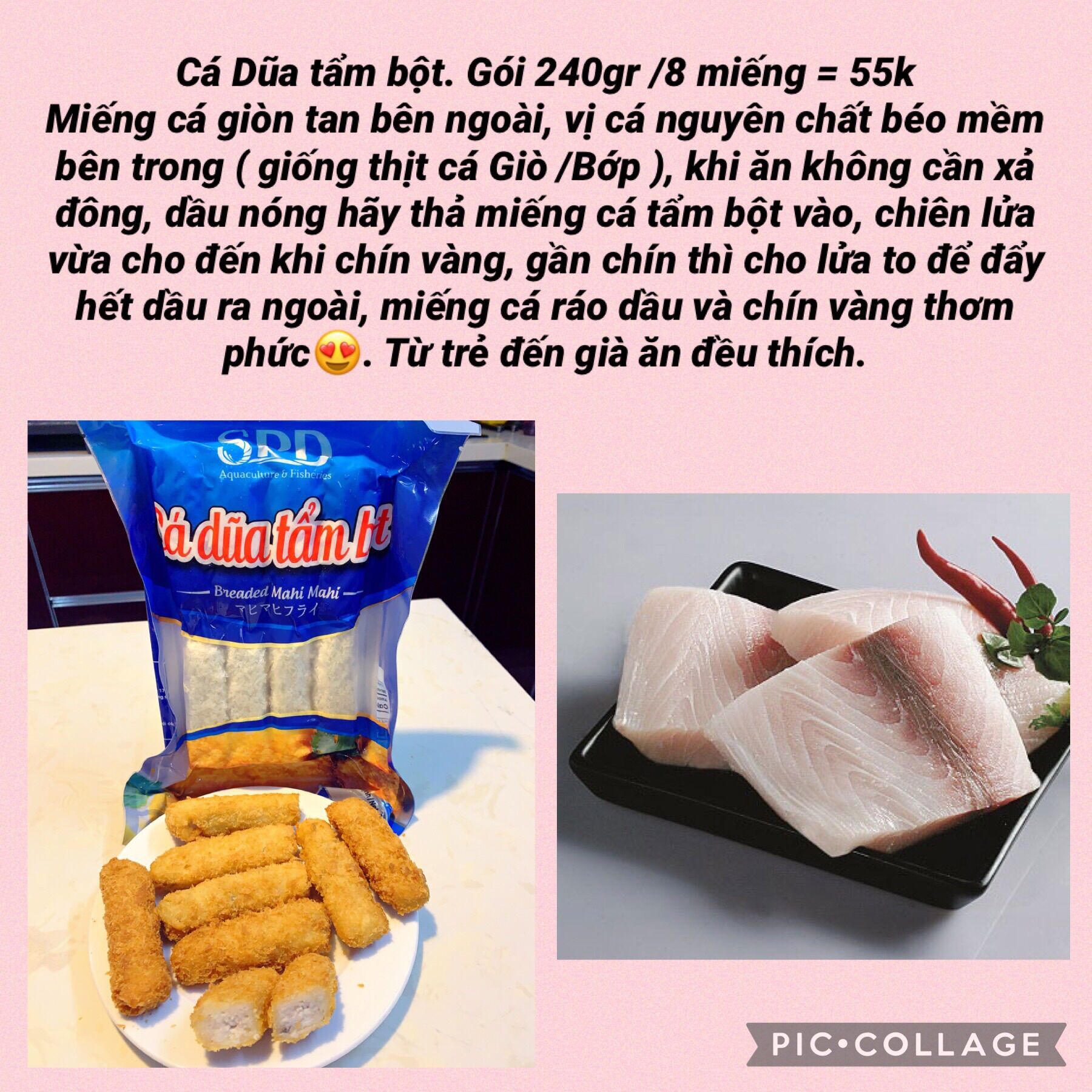 Cá dũa tẩm bột - 240g.