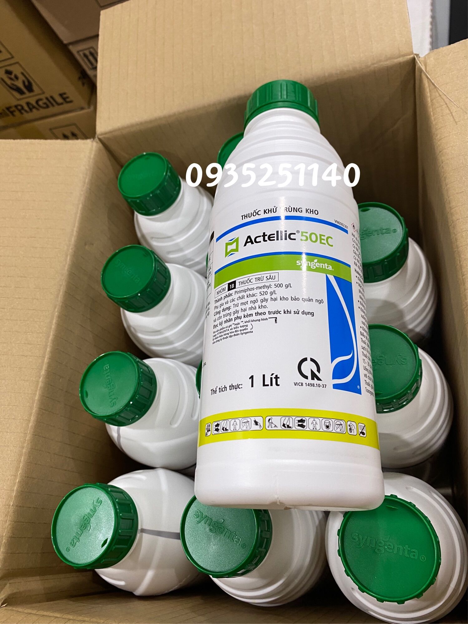 Actellic 50EC - Hóa chất khử trùng, vệ sinh, diệt côn trùng kho chuyên dụng của Syngenta - Date mới