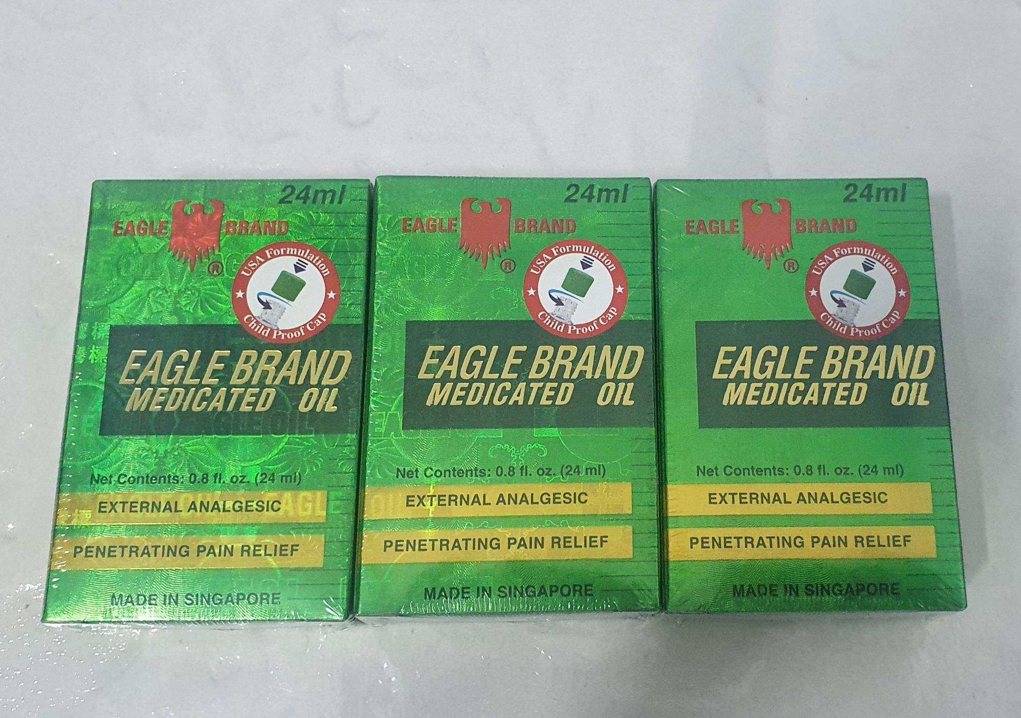 DẦU GIÓ XANH CON Ó - DẦU XANH EAGLE BRAND- HÀNG XÁCH TAY MỸ - DẦU 2 NẮP