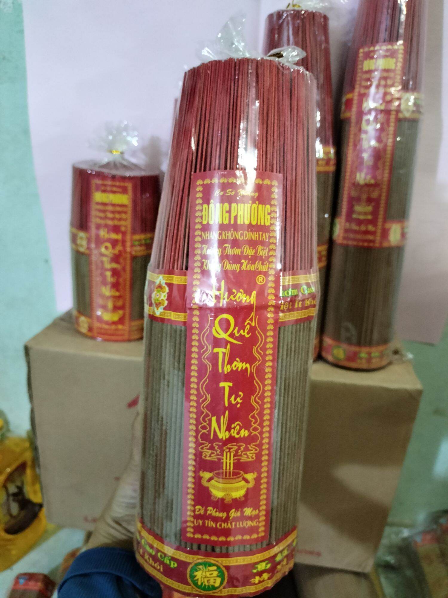 Nhang thơm mùi Quế ít tàn,ít khói bó lớn 2 tấc,3 tấc,4 tấc,5 tấc