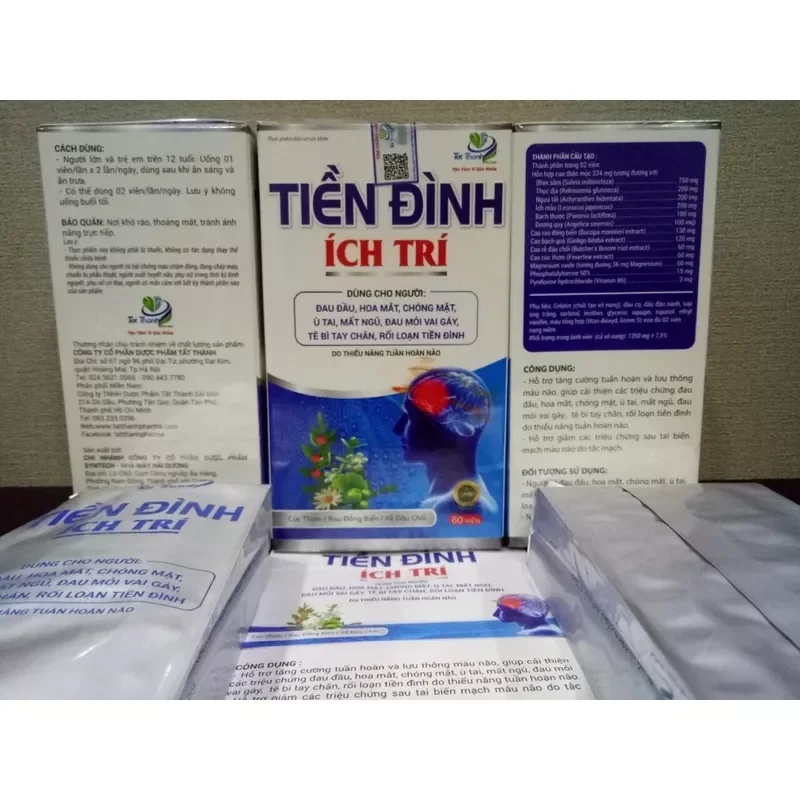 Tiền Đình Ích Trí  hộp 60 viên