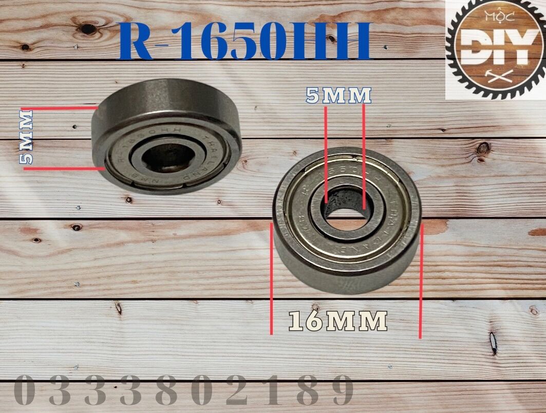 Bạc đạn NMB R-1650HH (Thailand) 5x16x5mm/ VÒNG BI 625/ BẠC ĐẠN NMB TRỤC 5mm