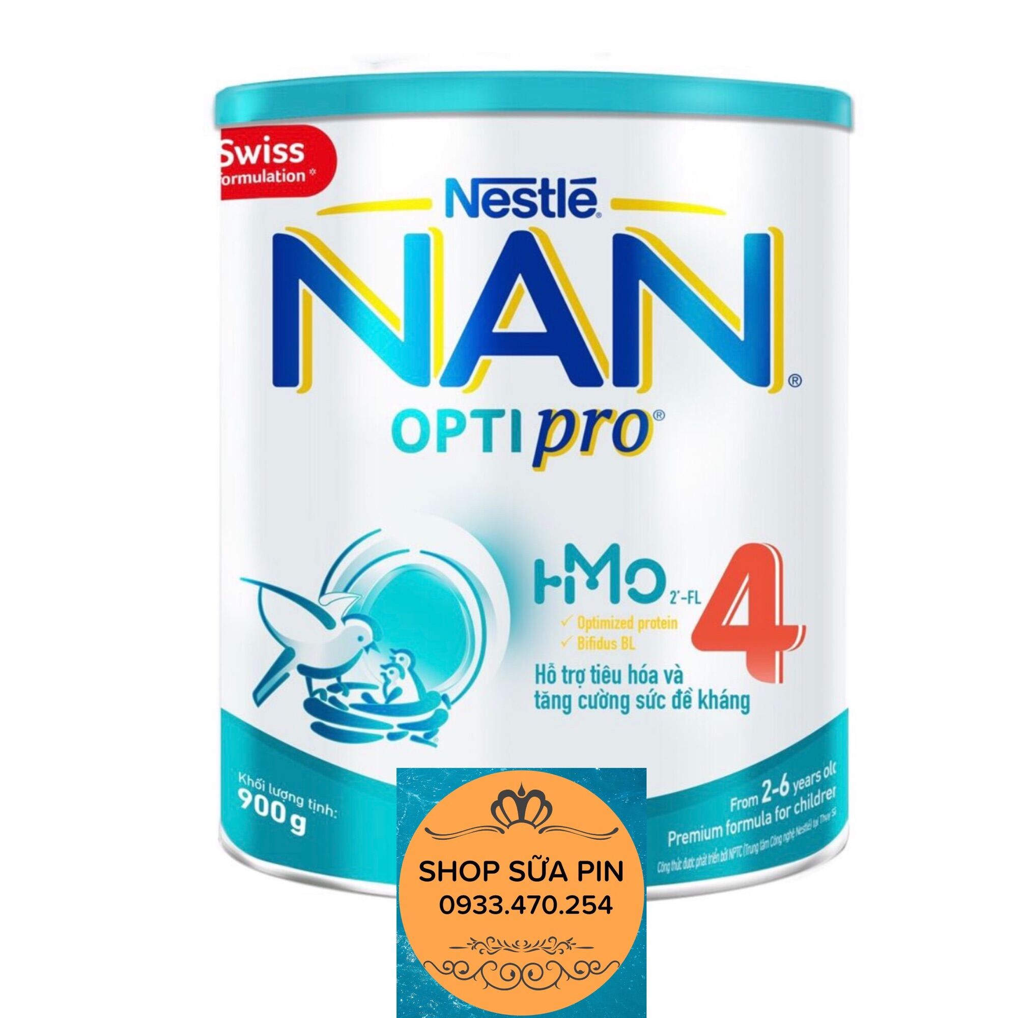 Sữa bột Nan HMO Optipro số 4 900g