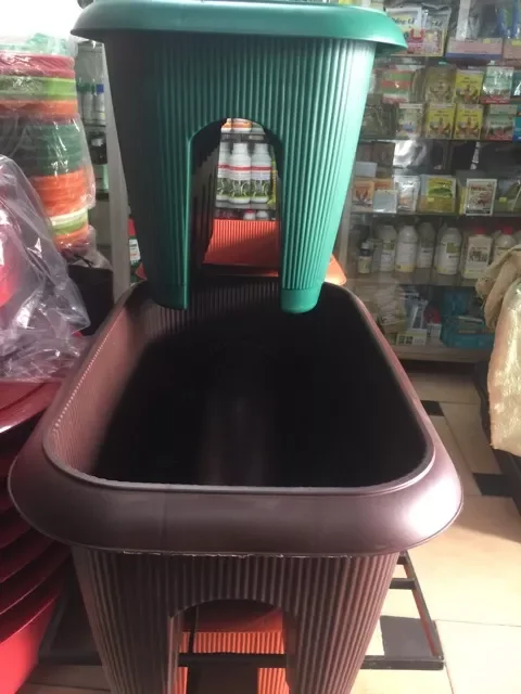 Chậu kẹp lan can hình chữ nhật dài 54cm