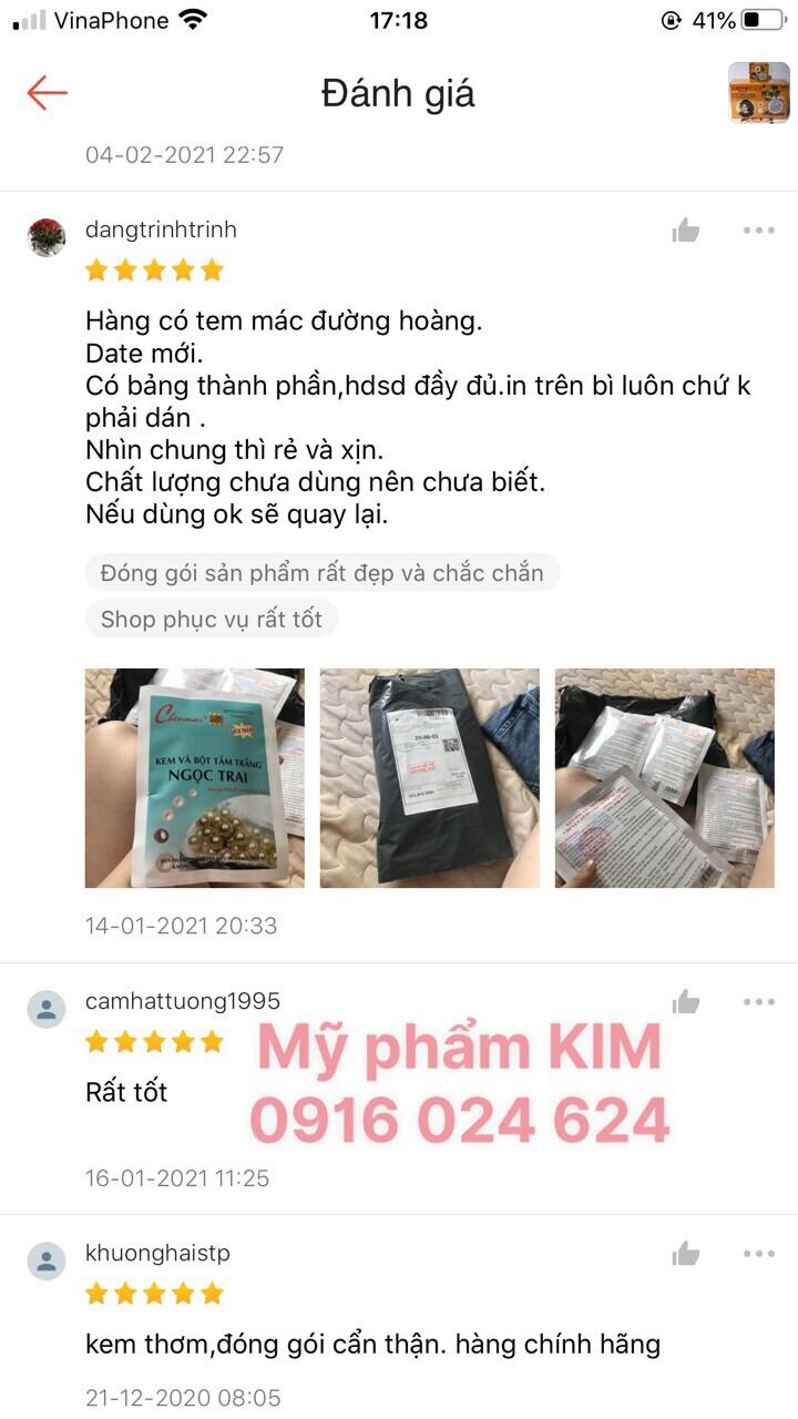 Kem sâm vàng Thái Lan loại 1- hàng 2 tem