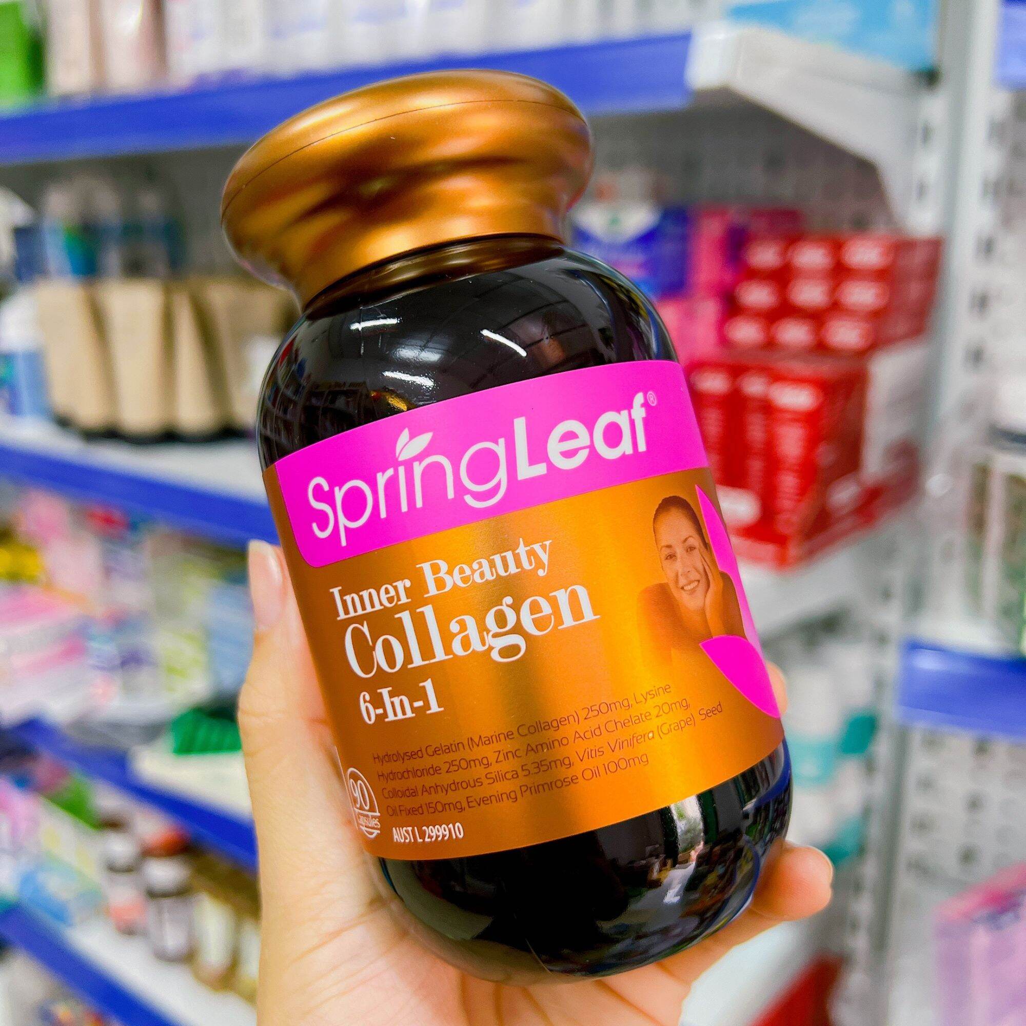 Viên uống Collagen 6 in 1 Springleaf 90 viên