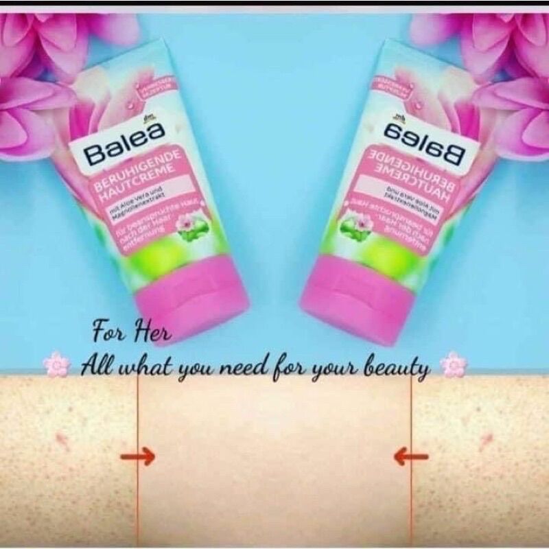 Kem dưỡng sau wax lông Balea 150ml