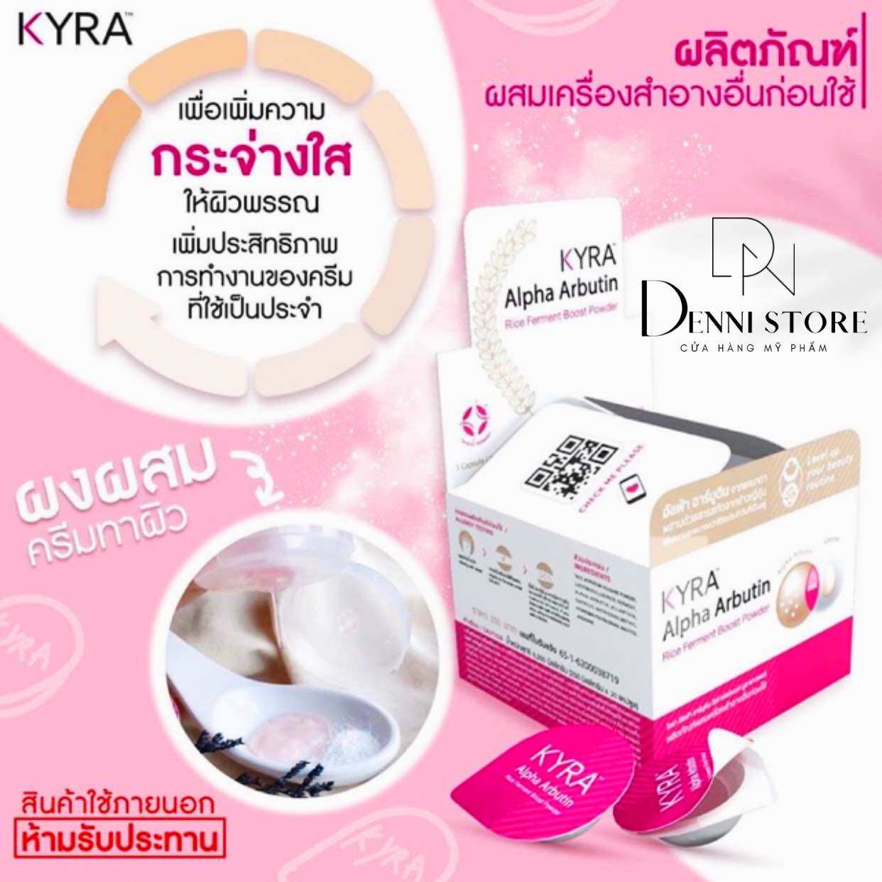 Viên Kích Trắng Kyra Alpha Arbutin Thái Lan ( Combo 10 Cốc ) - mỹ phẩm Denni