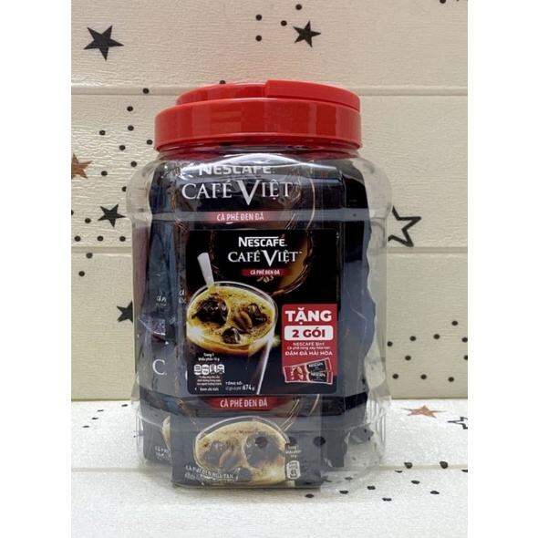CAFE VIỆT CAFE ĐEN ĐÁ CAFE HÒA TAN NESTCAFE HỦ 40 GÓI*16G