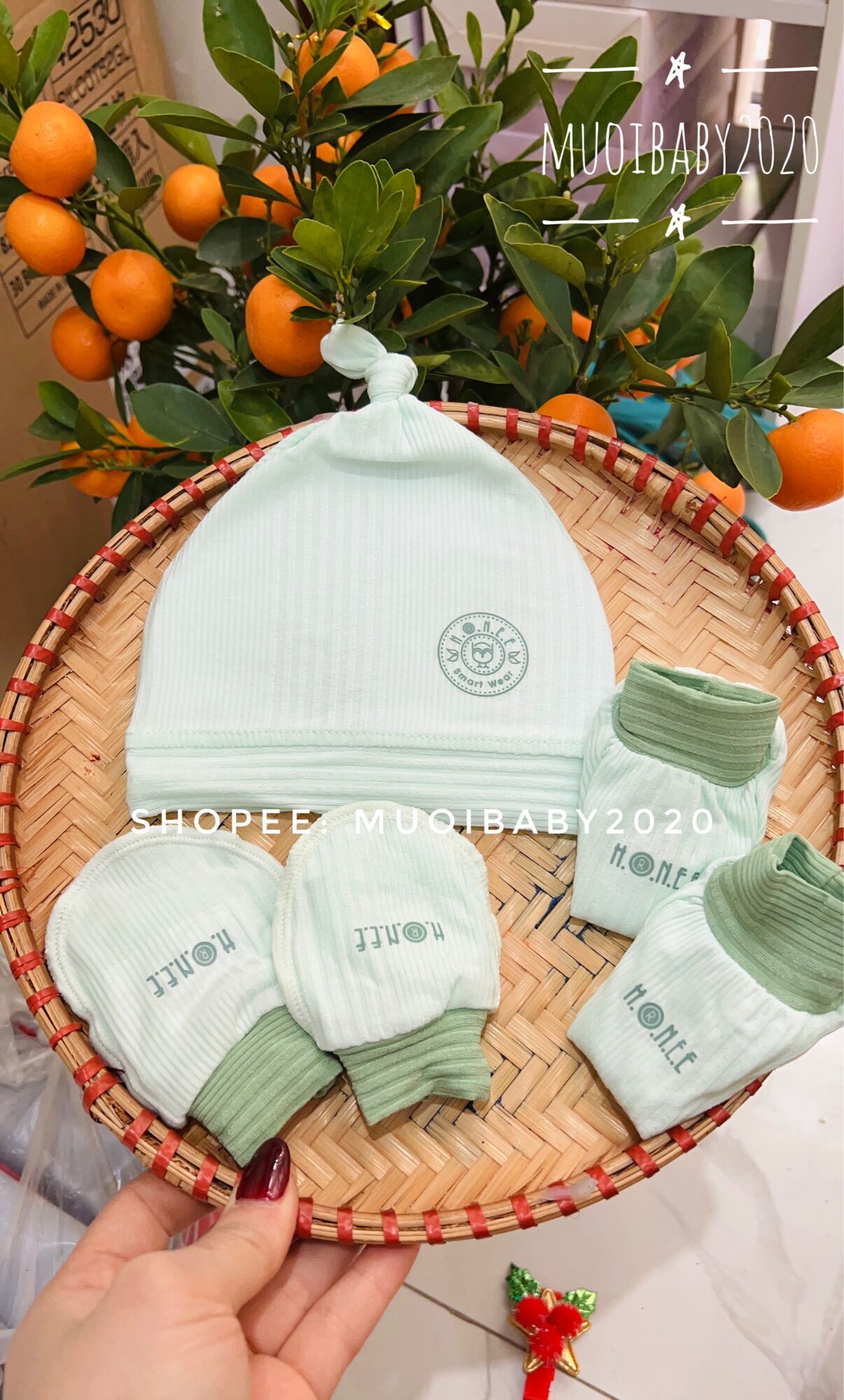 Set phụ kiện hrnee / nous cho bé sơ sinh