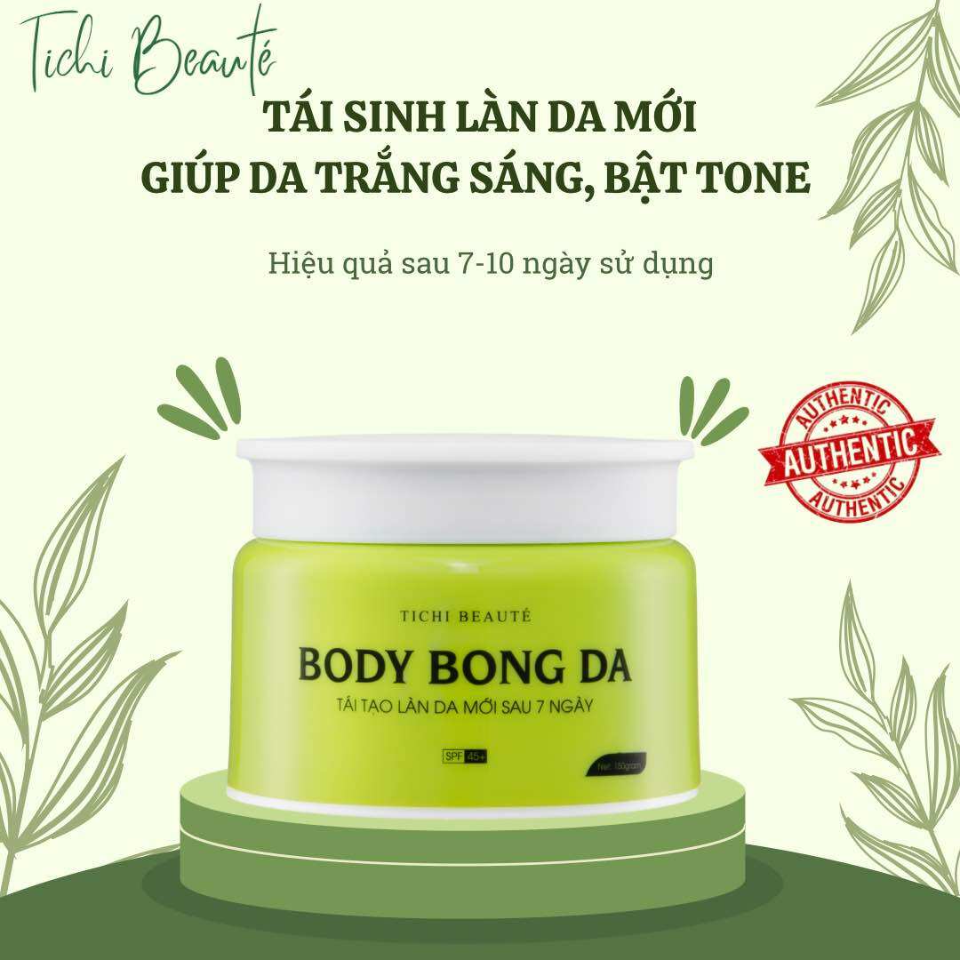 Kem body bong da - kem body bong da tái tạo - kem tái tạo da - thách thức mọi làn da đen sạm