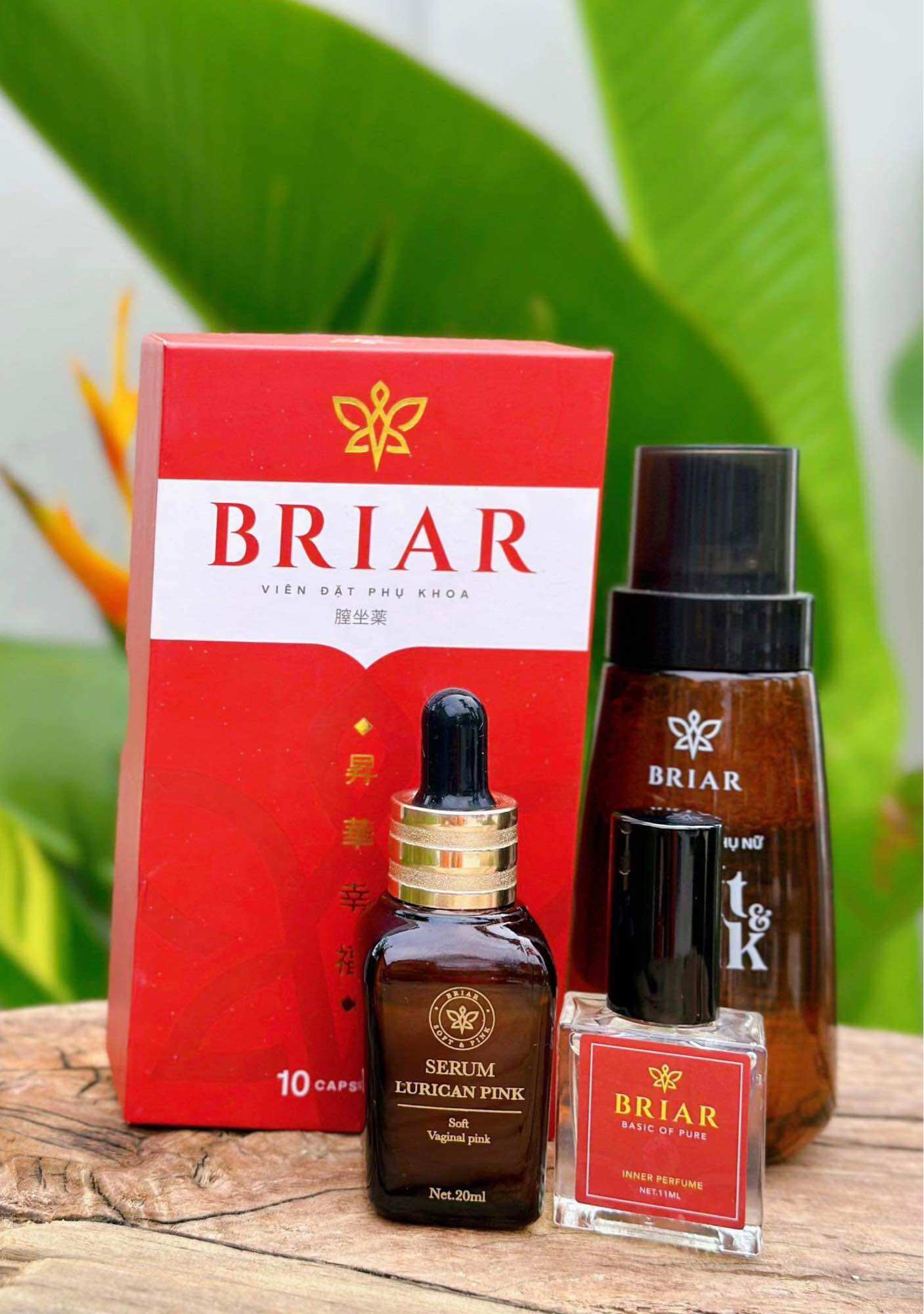 Briar Soft & Pink, Gel Vệ Sinh Phụ Nữ, Làm Hồng Vùng Kín, Khử Mùi Hôi, Làm Trắng Da Cô Bé. 100% Thảo Dược Tự Nhiên, An Toàn Cho Phụ Nữ Mang Thai