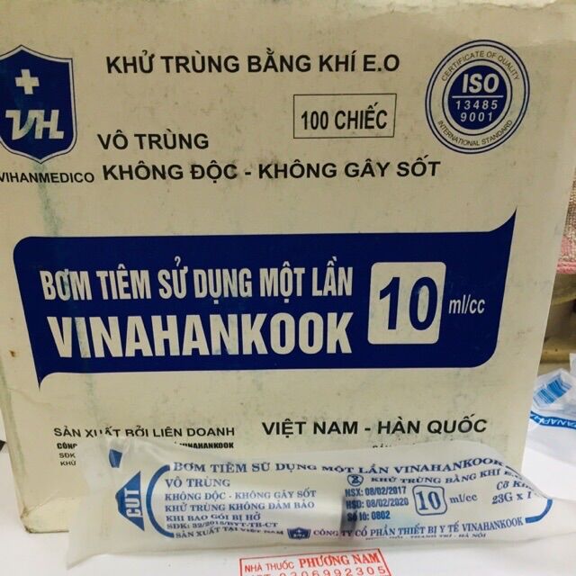 Kim tiêm Vinahankook 10cc,20cc-giá 1 cây