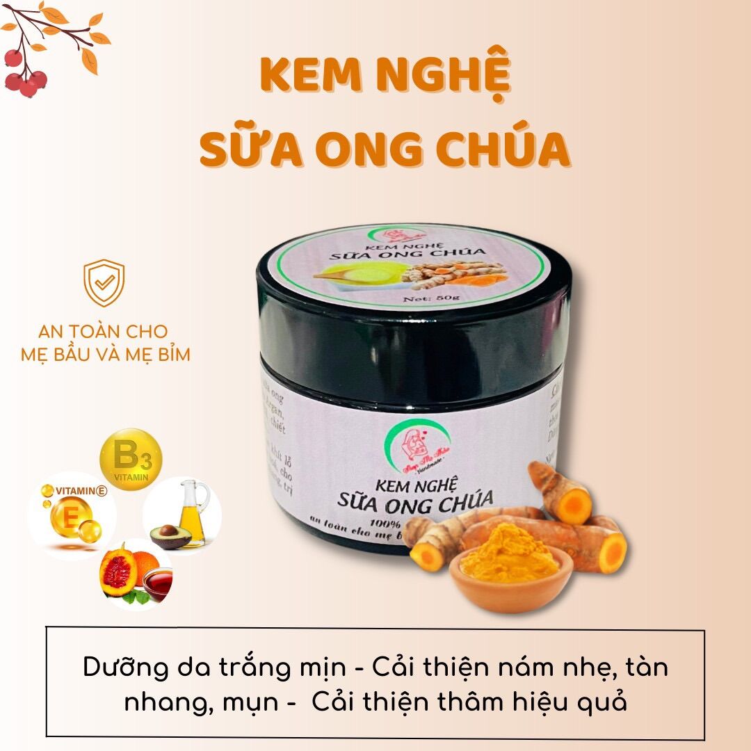 KEM NGHỆ SỮA ONG CHÚA (hũ 50g)
