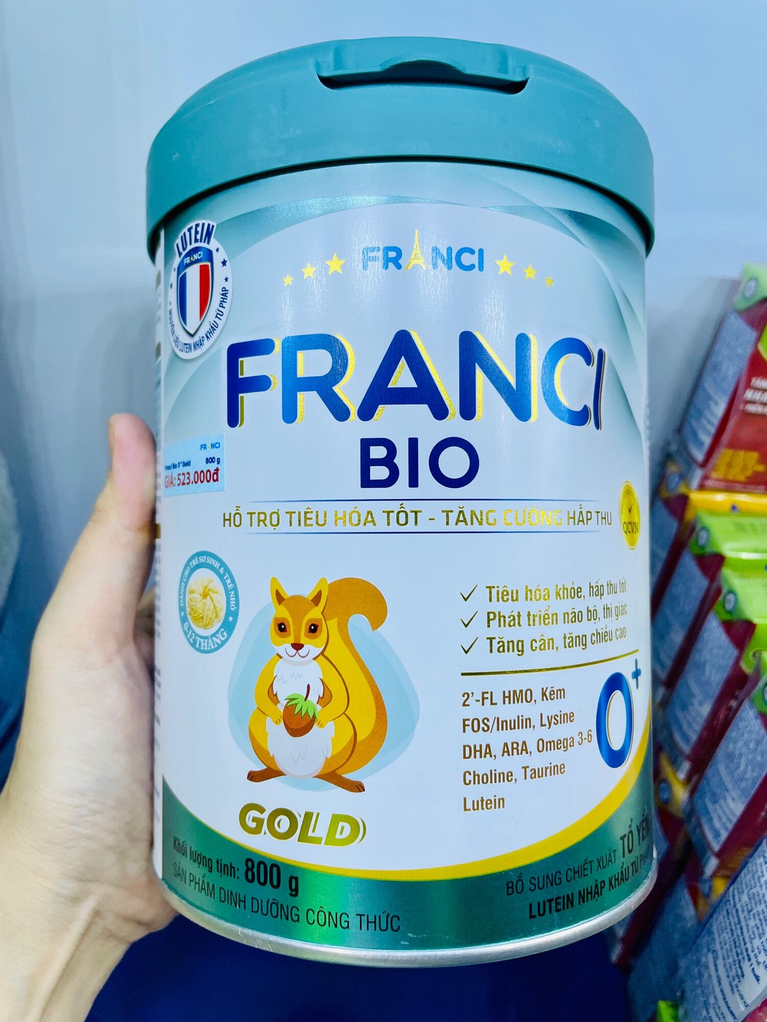Sữa bột Franci Bio 0+ 800g