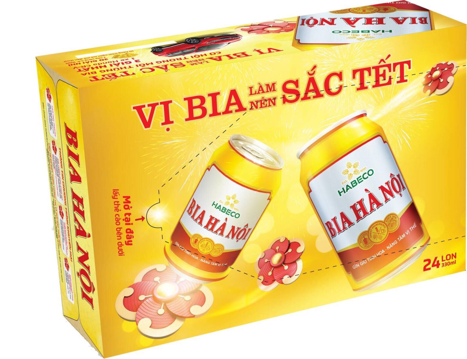 Bia hà nội thùng 24 lon x 330ml