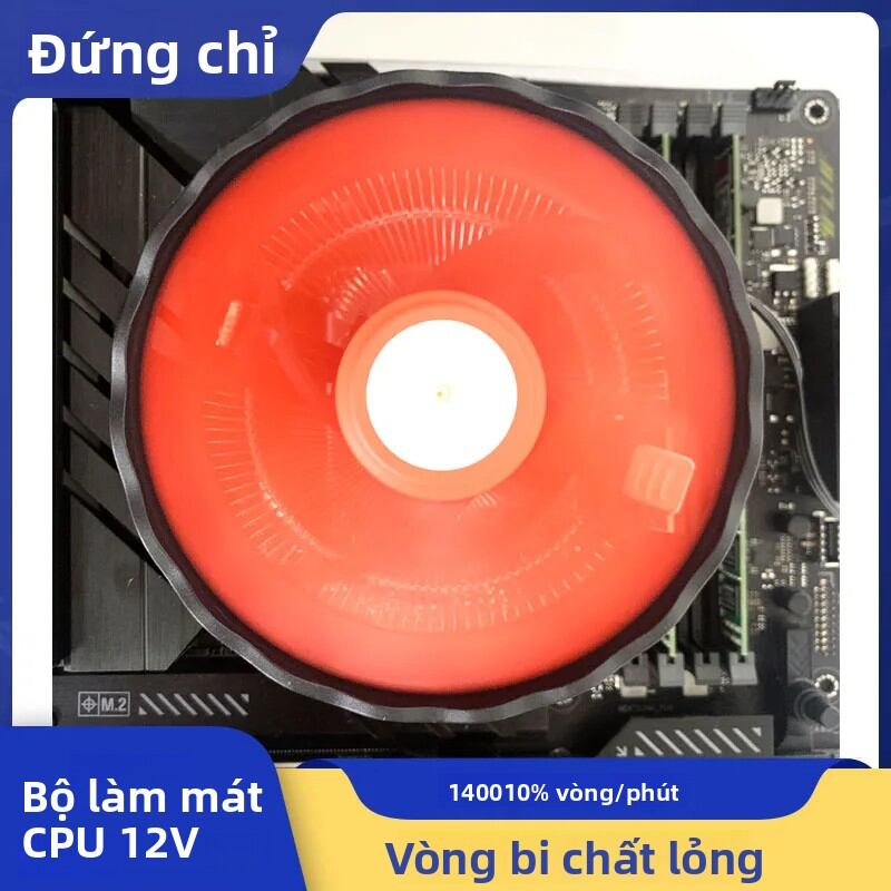 Quạt Làm Mát CPU 3PIN Yên Tĩnh Cho Máy Tính Để Bàn - Bộ Làm Mát Tản Nhiệt Cho Intel LGA 1150/1151/1155/1156/1200/1700 X99 X79 AMD AM3/AM4 Giá 154,850 Đồng*Miễn phí vận chuyển