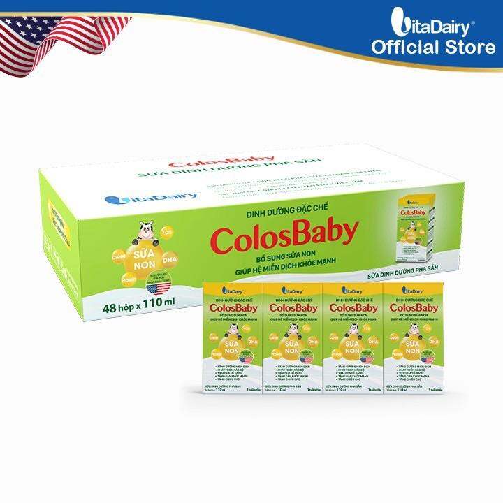 Thùng sữa bột pha sẵn Colosbaby 110ml