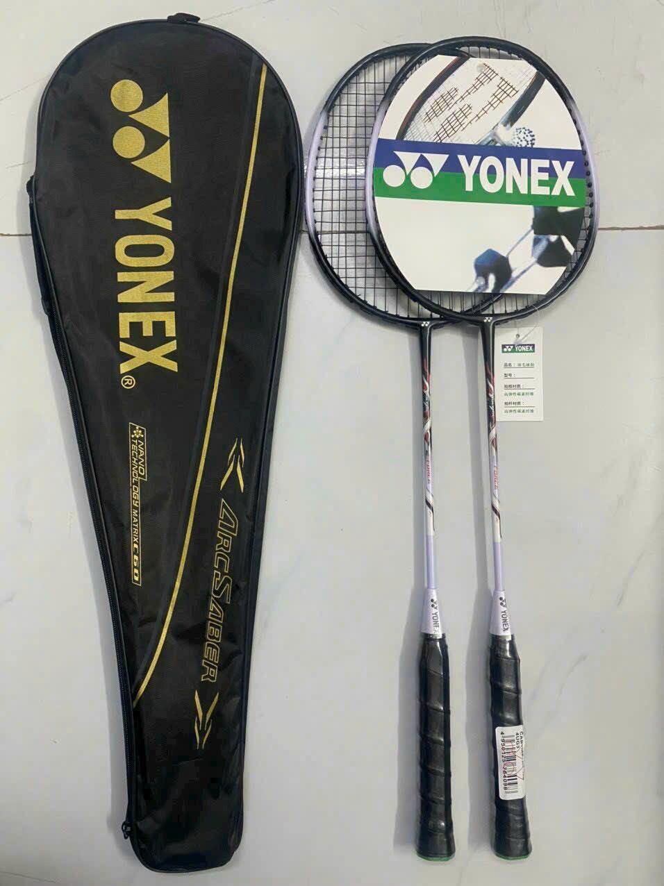 Cặp vợt cầu lông yonex hợp kim tặng kèm túi