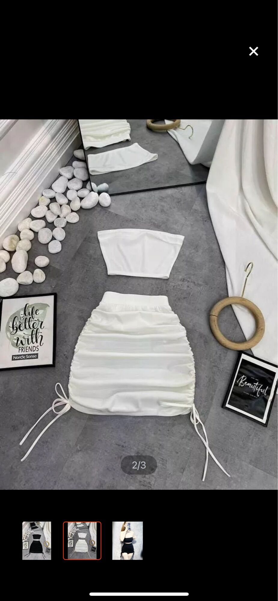 Set áo ống chân vay rut bozip