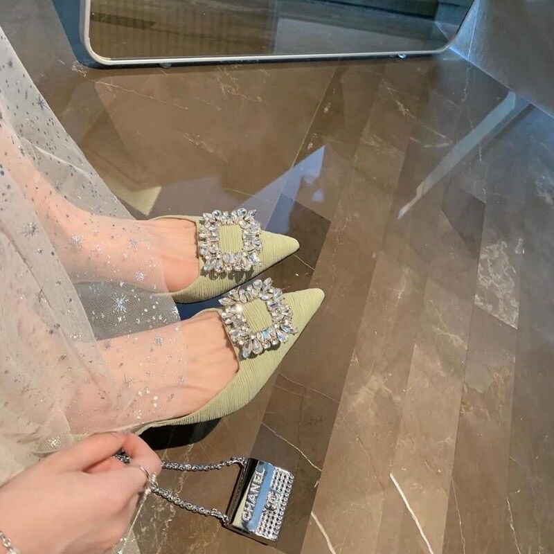 Giày cao gót mũi nhọn 3 phân