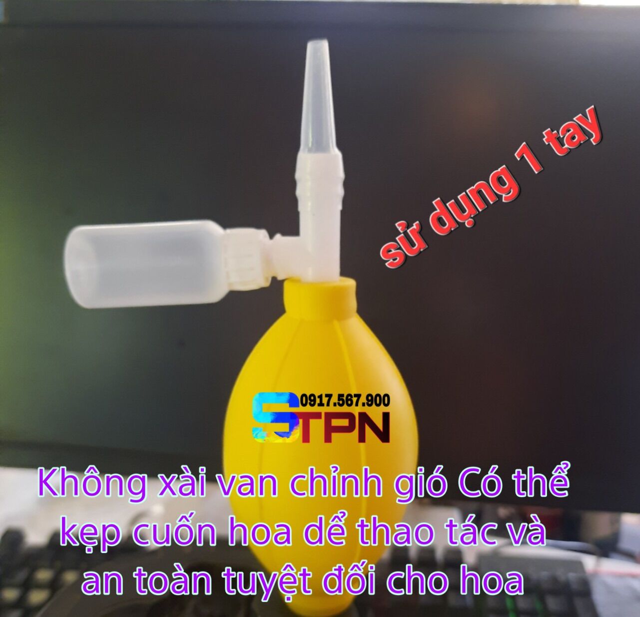 Dụng cụ thụ phấn na. Sử dụng 1 tay