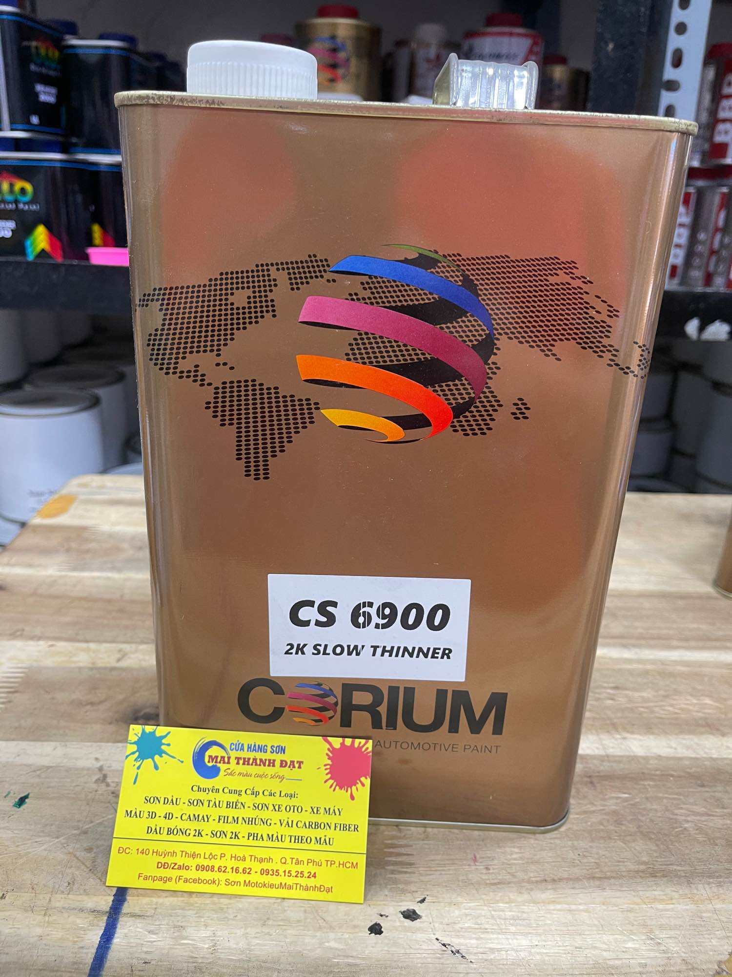 Thinner 2K Corium CS6900 chậm khô. Bình 4Lít. 