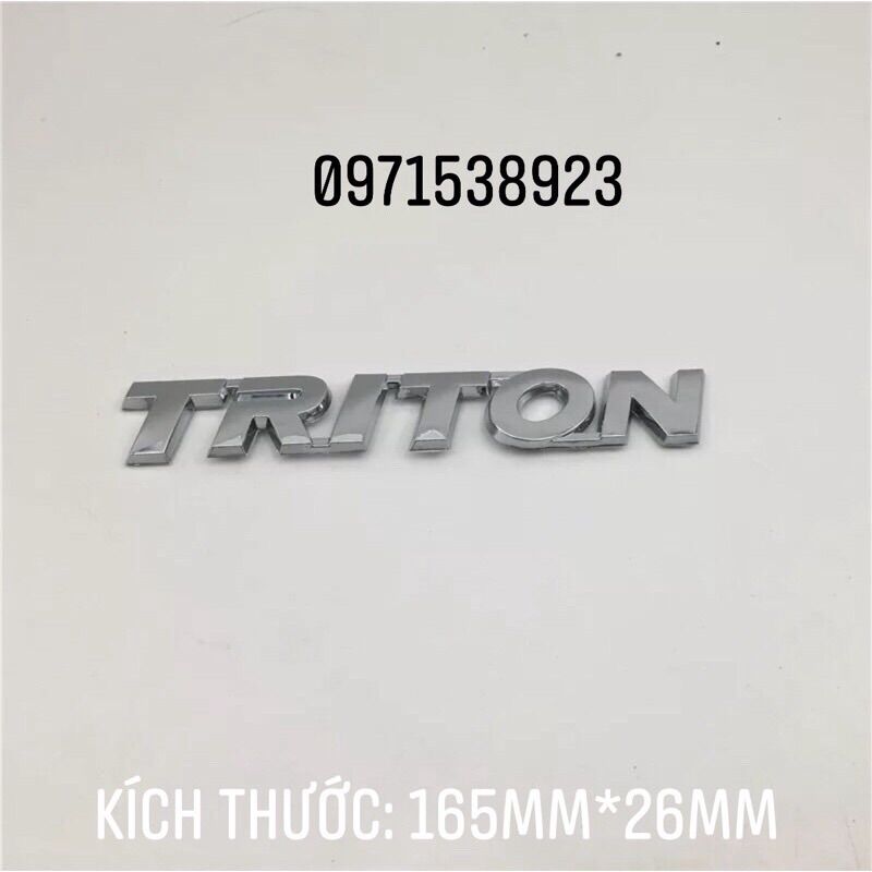 logo chữ TRITON dán thân xe MITSUBISHI