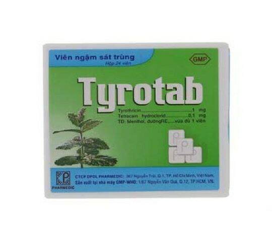 Kẹo Tyrotab  hộp nhựa ( hộp 24 viên )