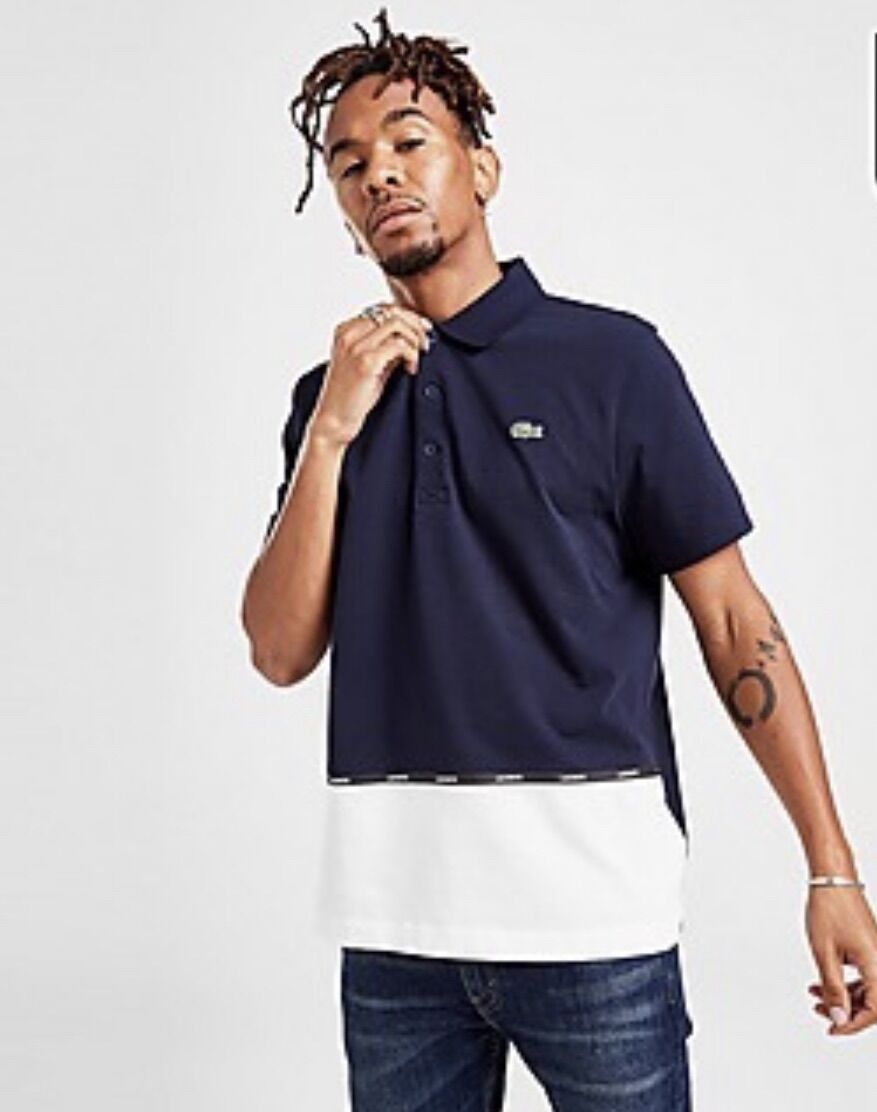Áo Polo Nam Lacoste colour block tape YH1539